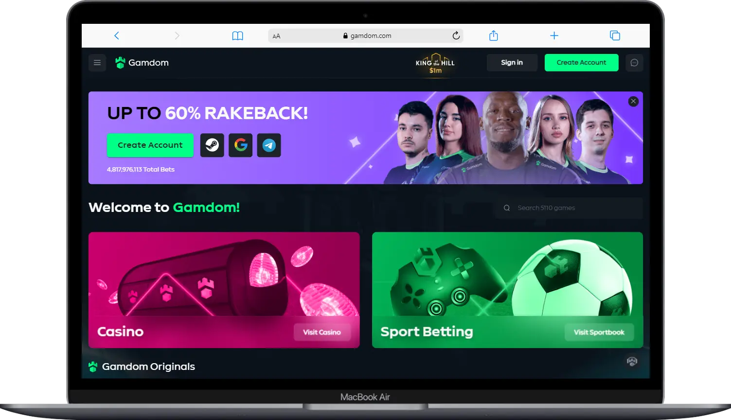 Gamdom Casino Review