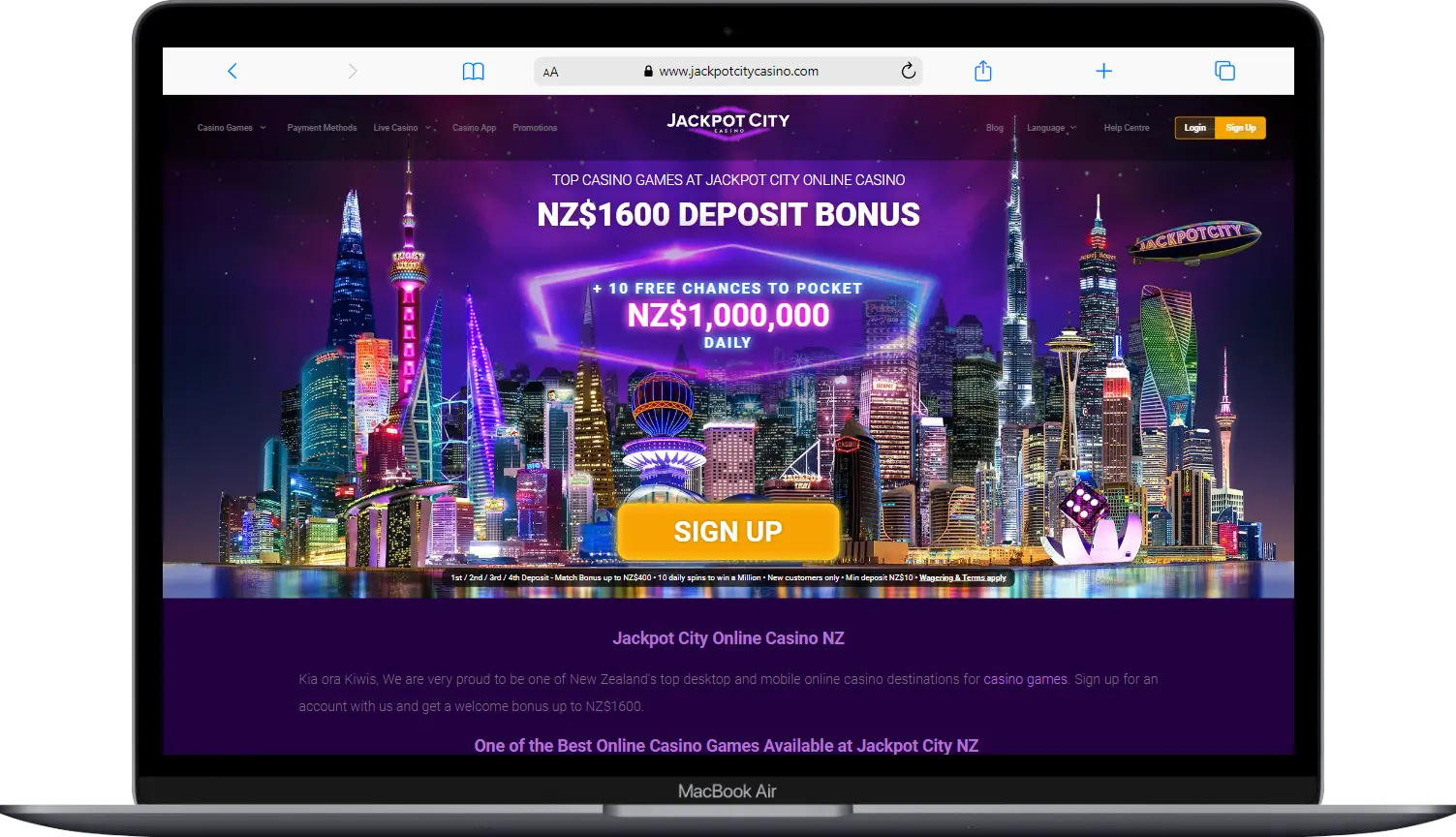 JackpotCity Casino Review