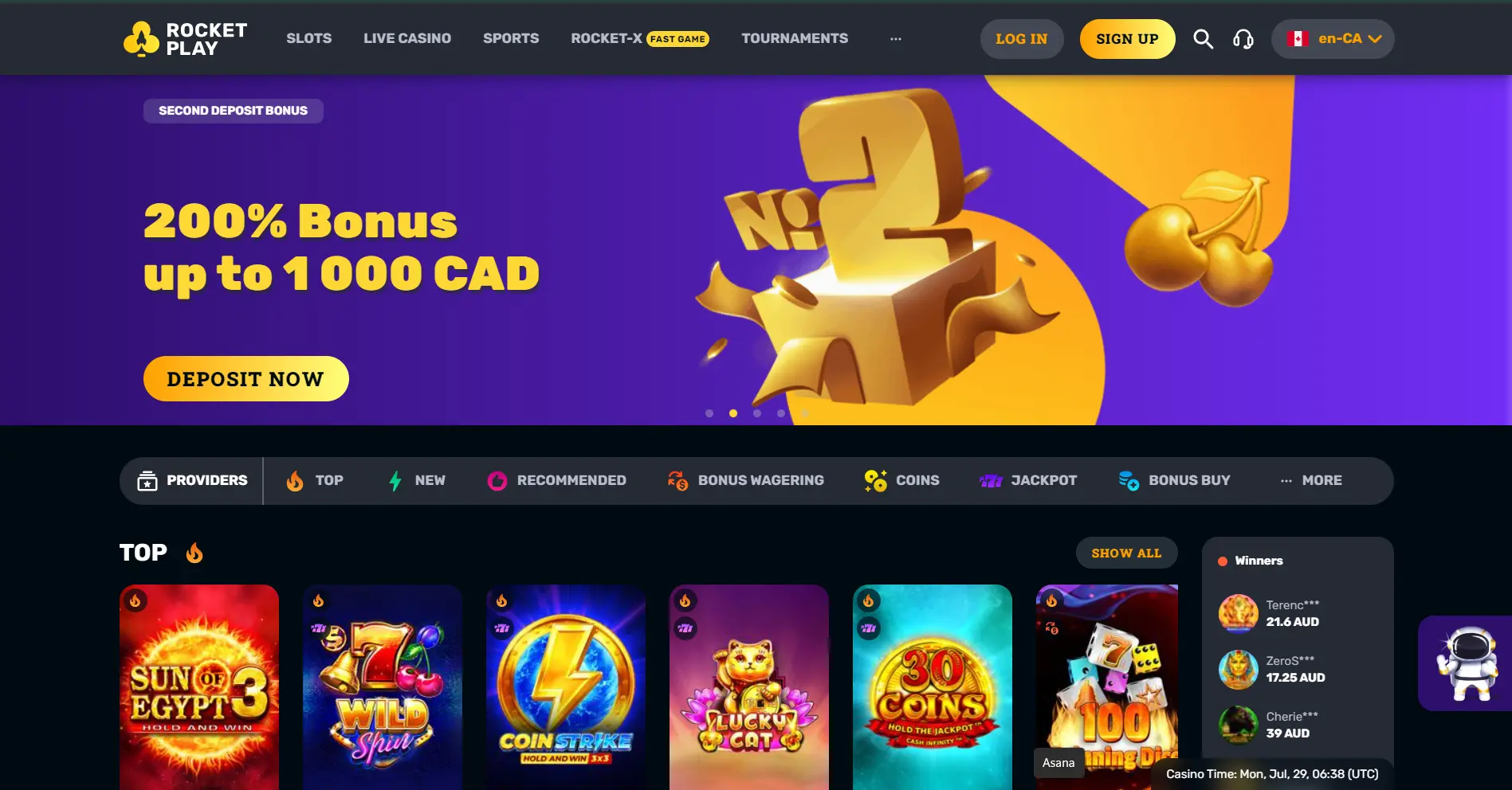 RocketPlay Casino Website - Igaming New Zealand