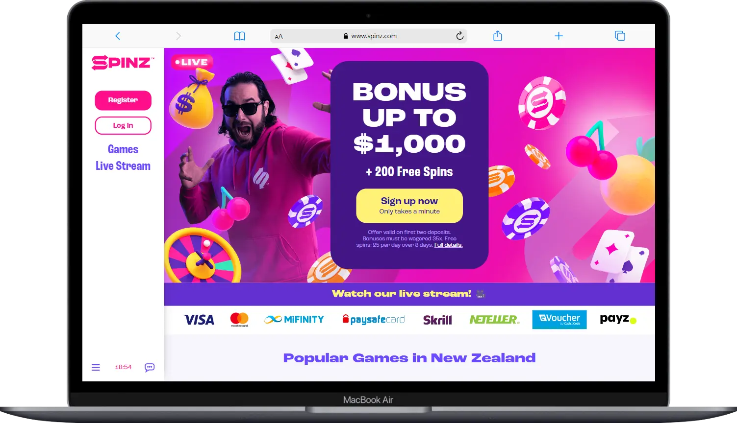 SpinZ Casino Review