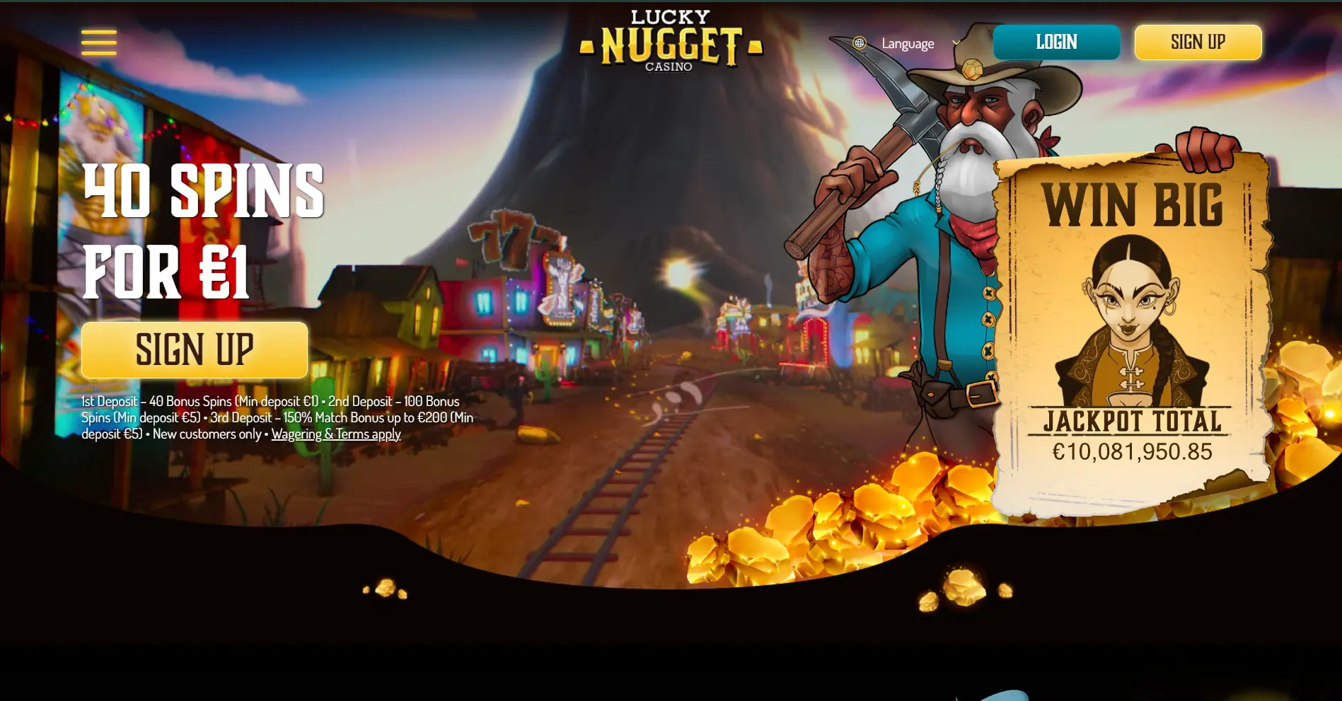 Lucky Nugget Casino Website - Igaming New Zealand