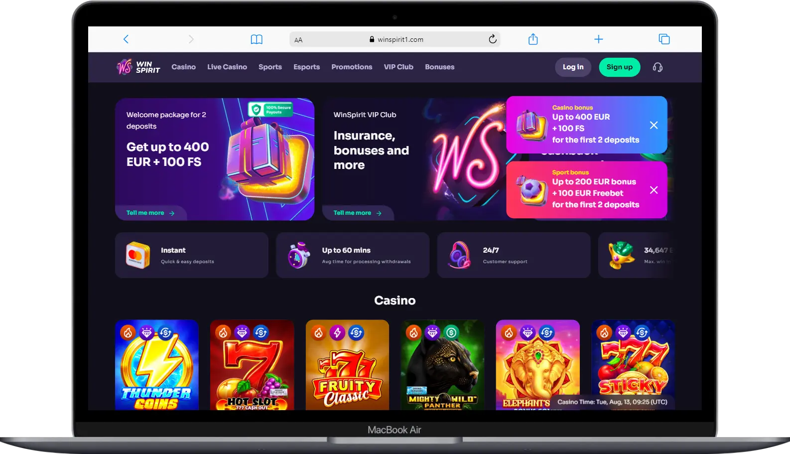 Winspirit Casino Review - Igaming New Zealand