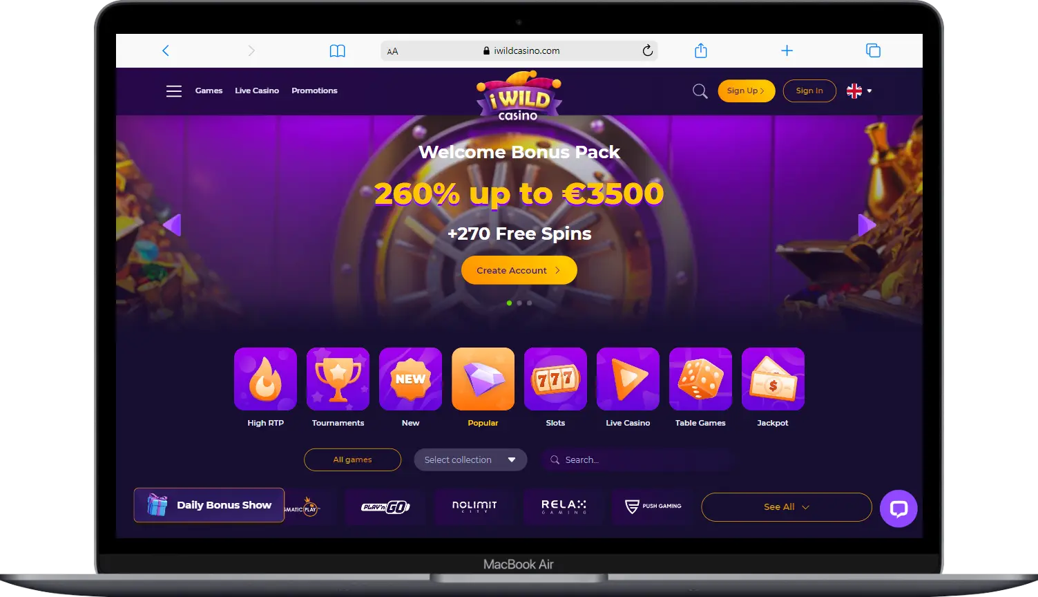 iWild Casino Review - Igaming New Zealand