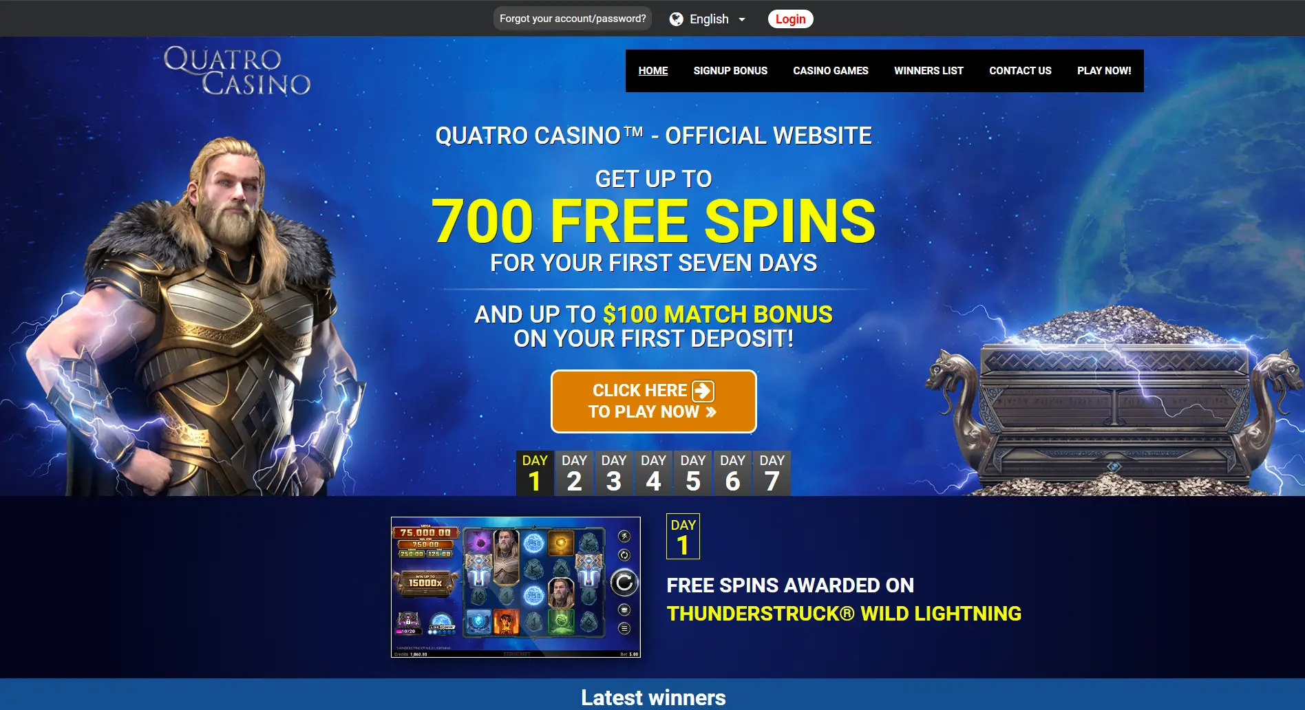 Quatro Casino Website - Igaming New Zealand