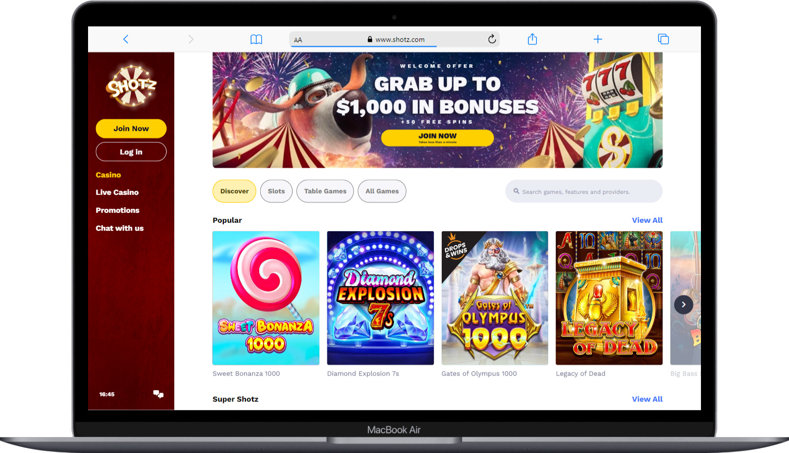 Shotz Casino Review - Igaming New Zealand