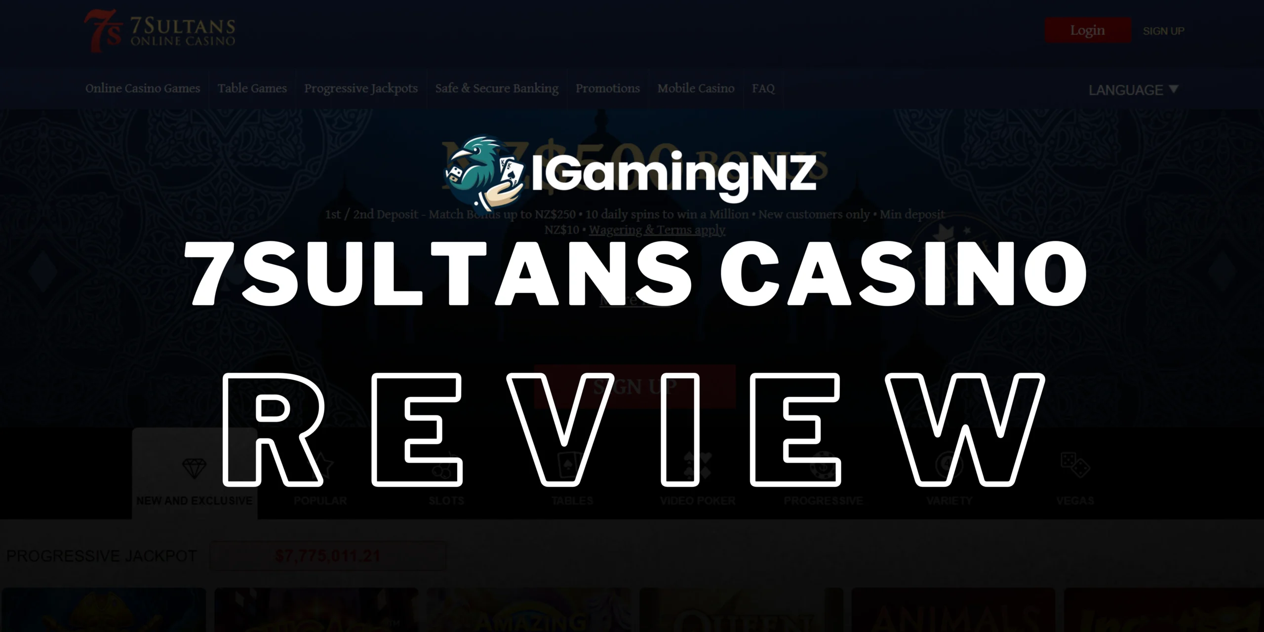 7Sultans CASINO Review at Igaming NZ