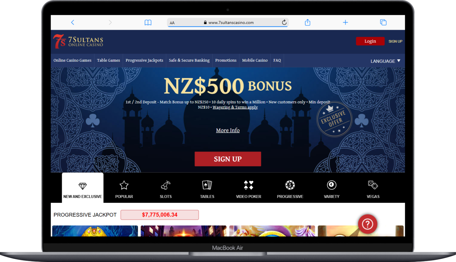 7Sultans Casino Review - Igaming New Zealand