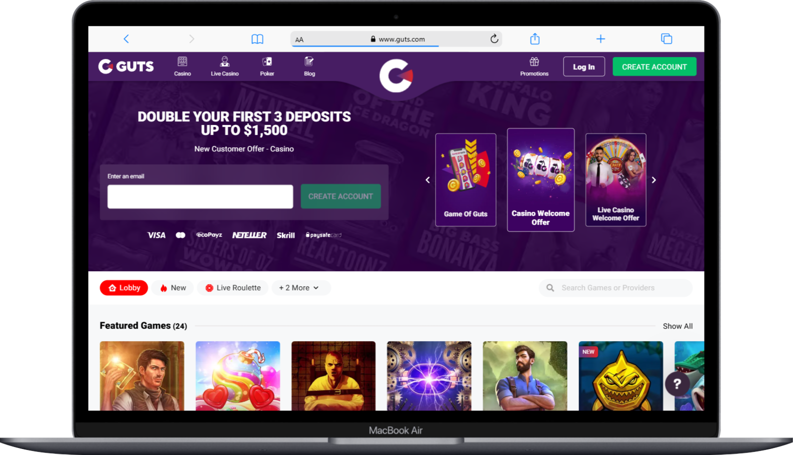 Guts Casino Review - Igaming New Zealand