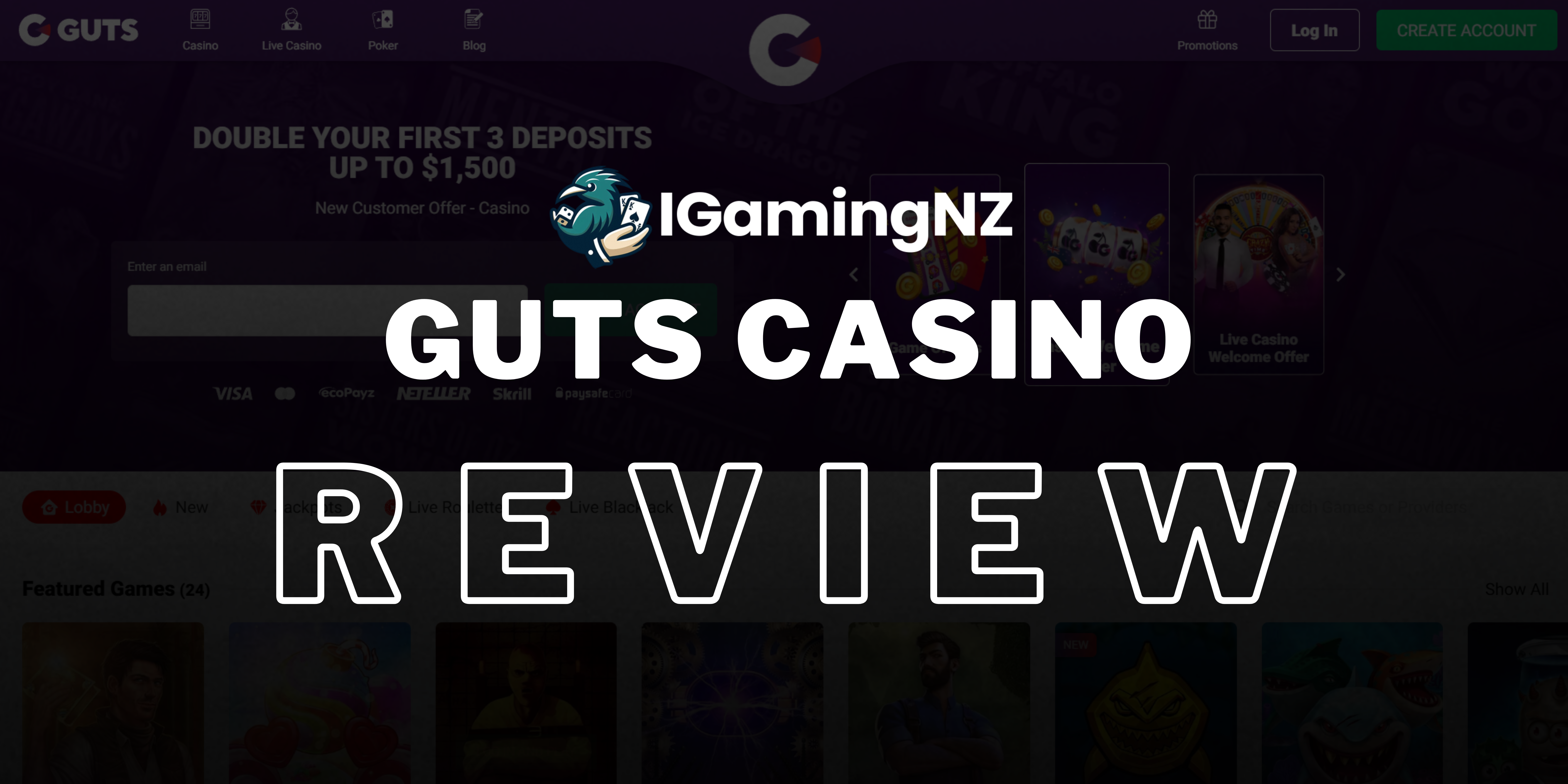 Guts Casino Review at Igaming NZ