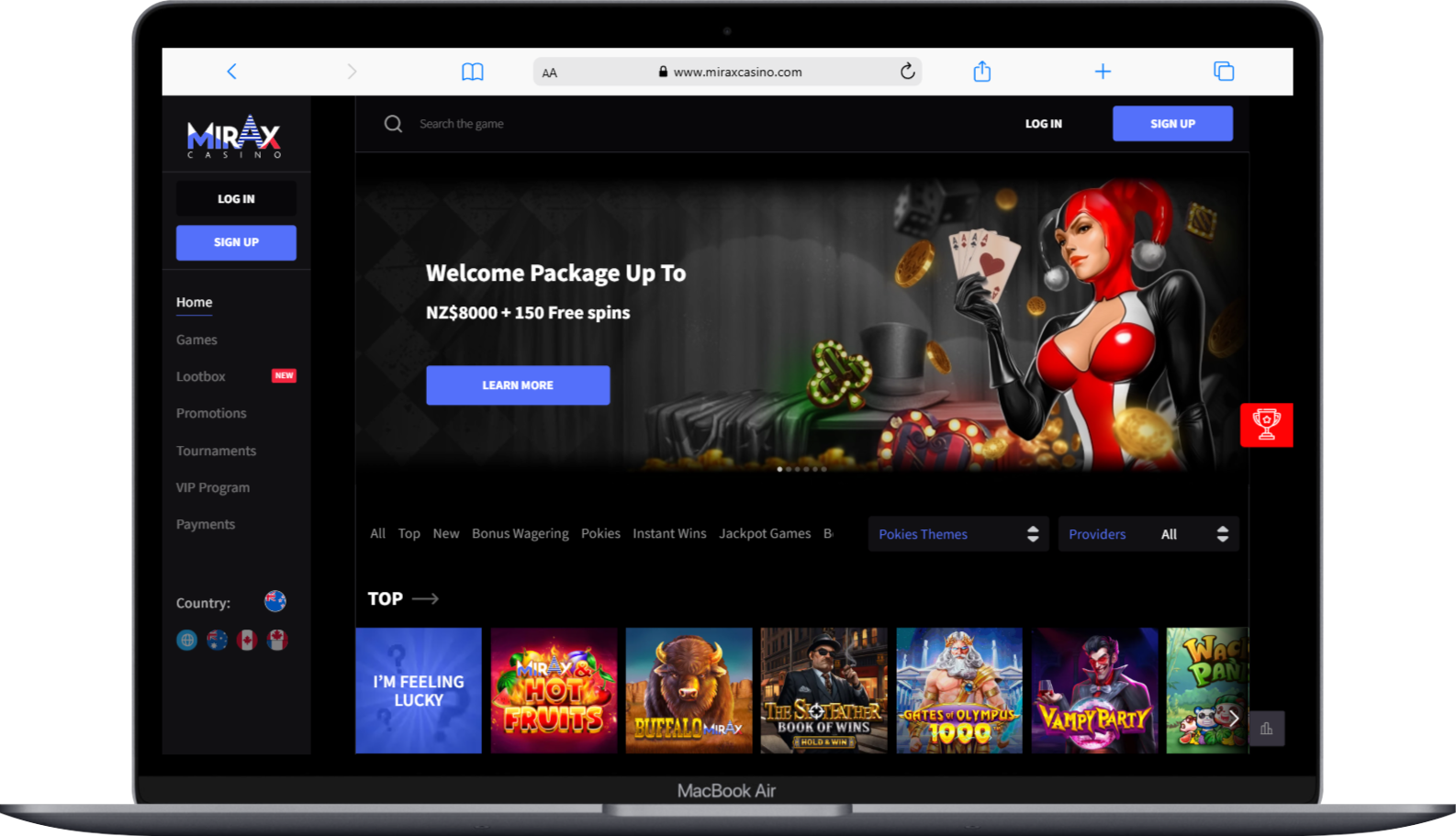 Mirax Casino Review - Igaming New Zealand